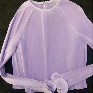 Tibi cropped lilac top